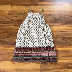 Bohemian Print Sleeveless Top
